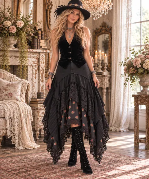 Lace & denim — Dirt Poor Couture