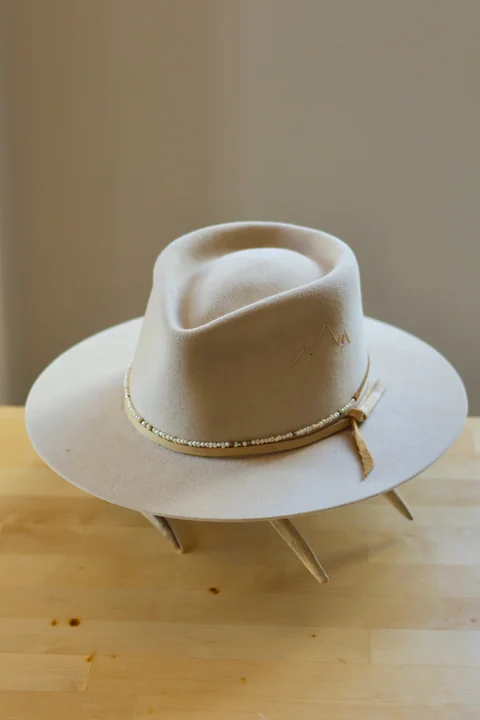 Stone felt hat